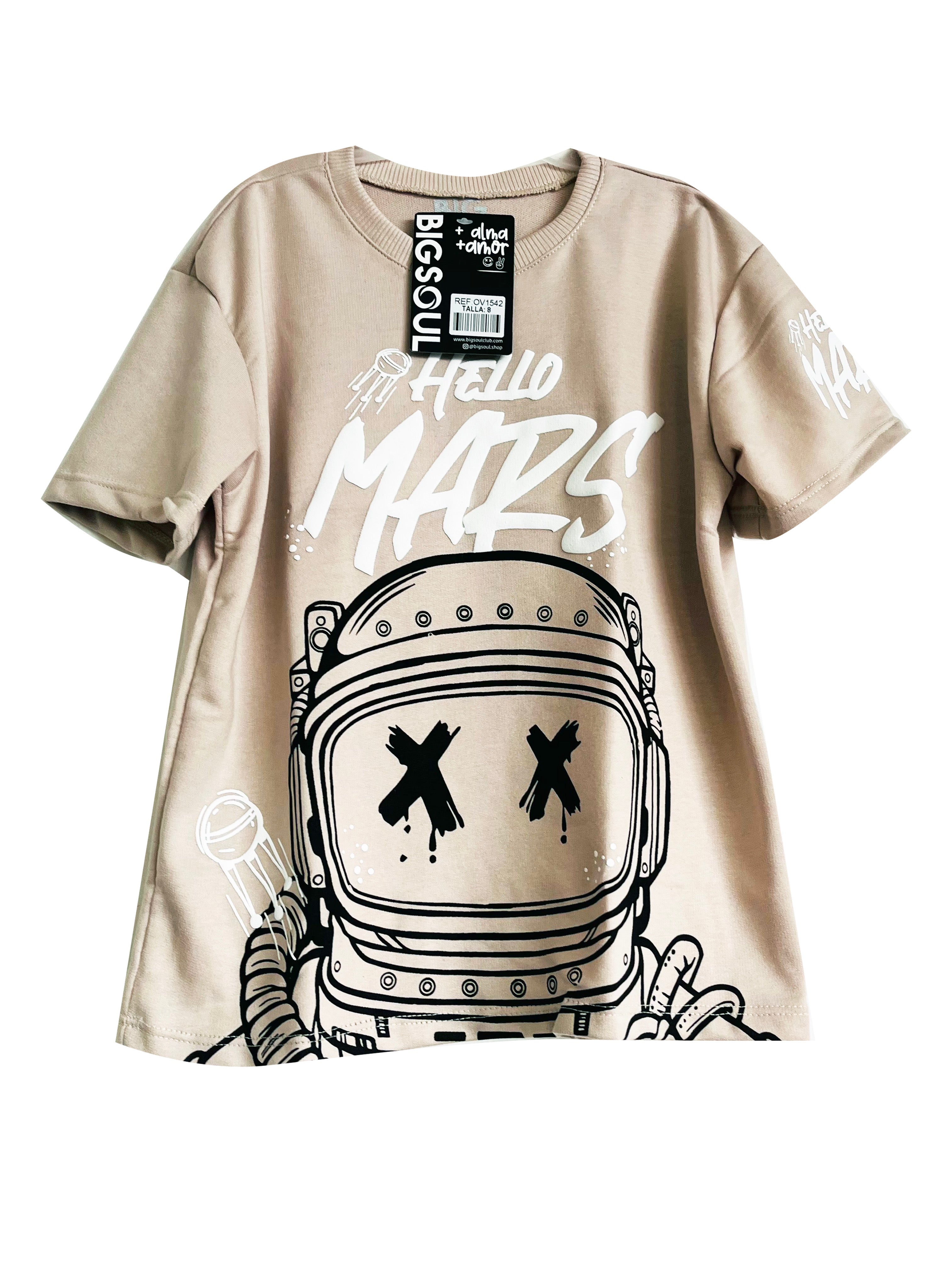 OV1542 CAMISETA OVER SIZE KAKY