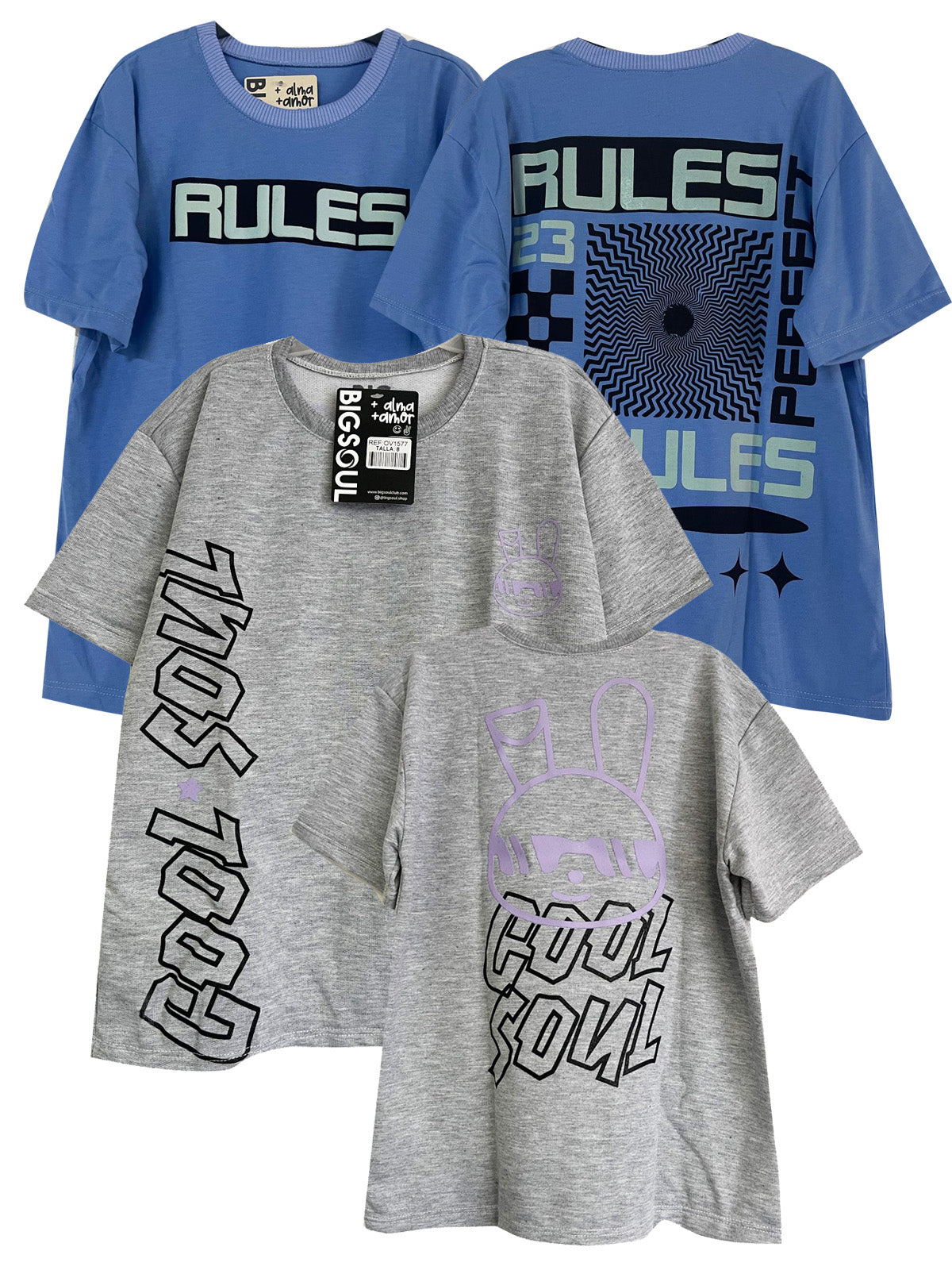 PACK CAMISETA OVER SIZE PROMO30x 39.900