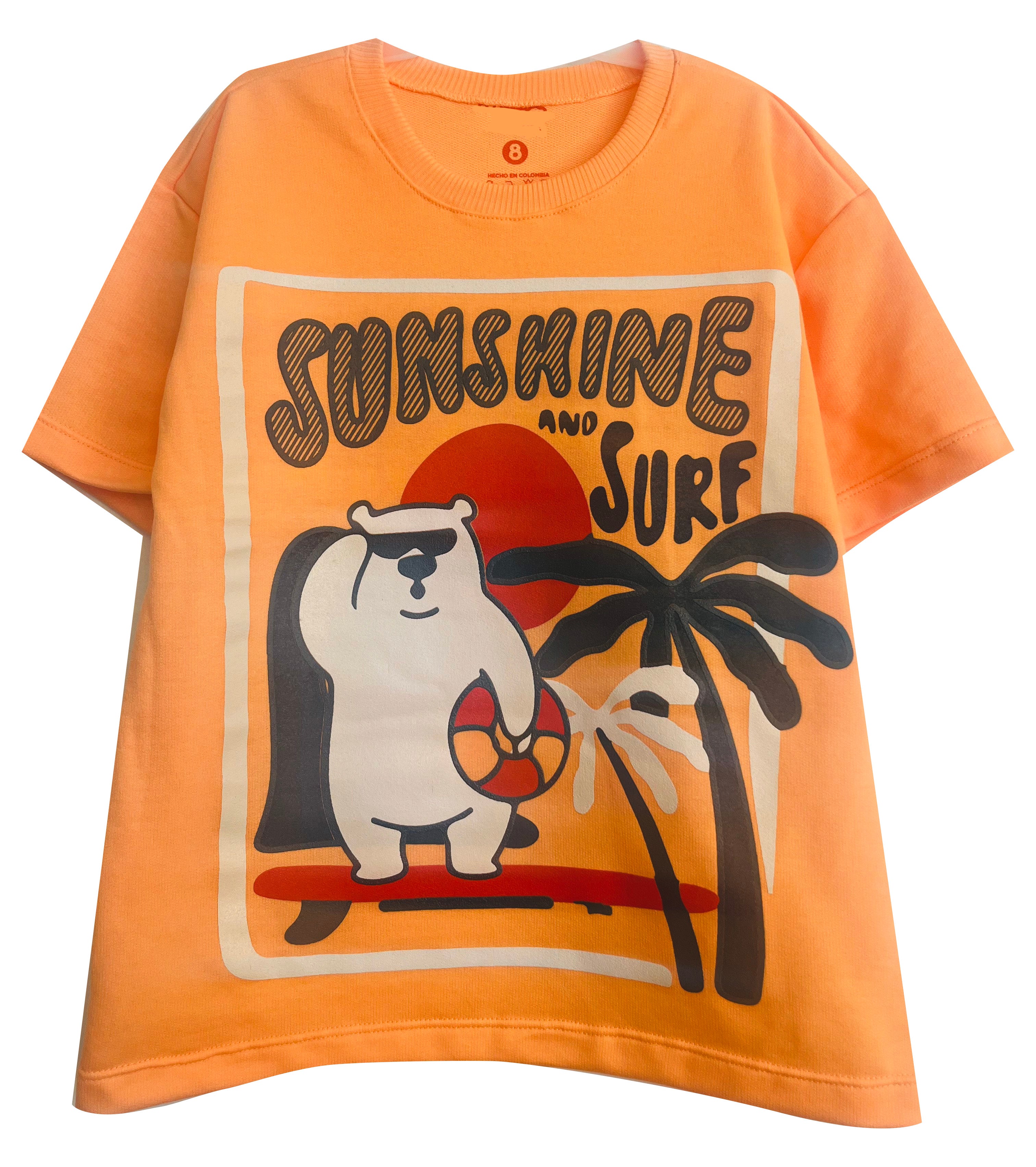 OVERSIZE SUNSHINE & SURF NARANJA PASTEL