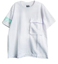 OV1556  CAMISETA OVER SIZE BLANCO CON BOLSILLO FUELLE