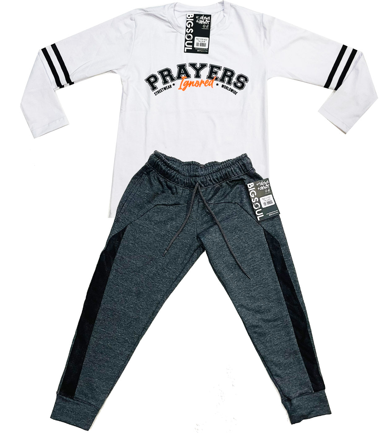 CB1432 CONJUNTO  CAMIBUSO + JOGGER  NEGRO CROS