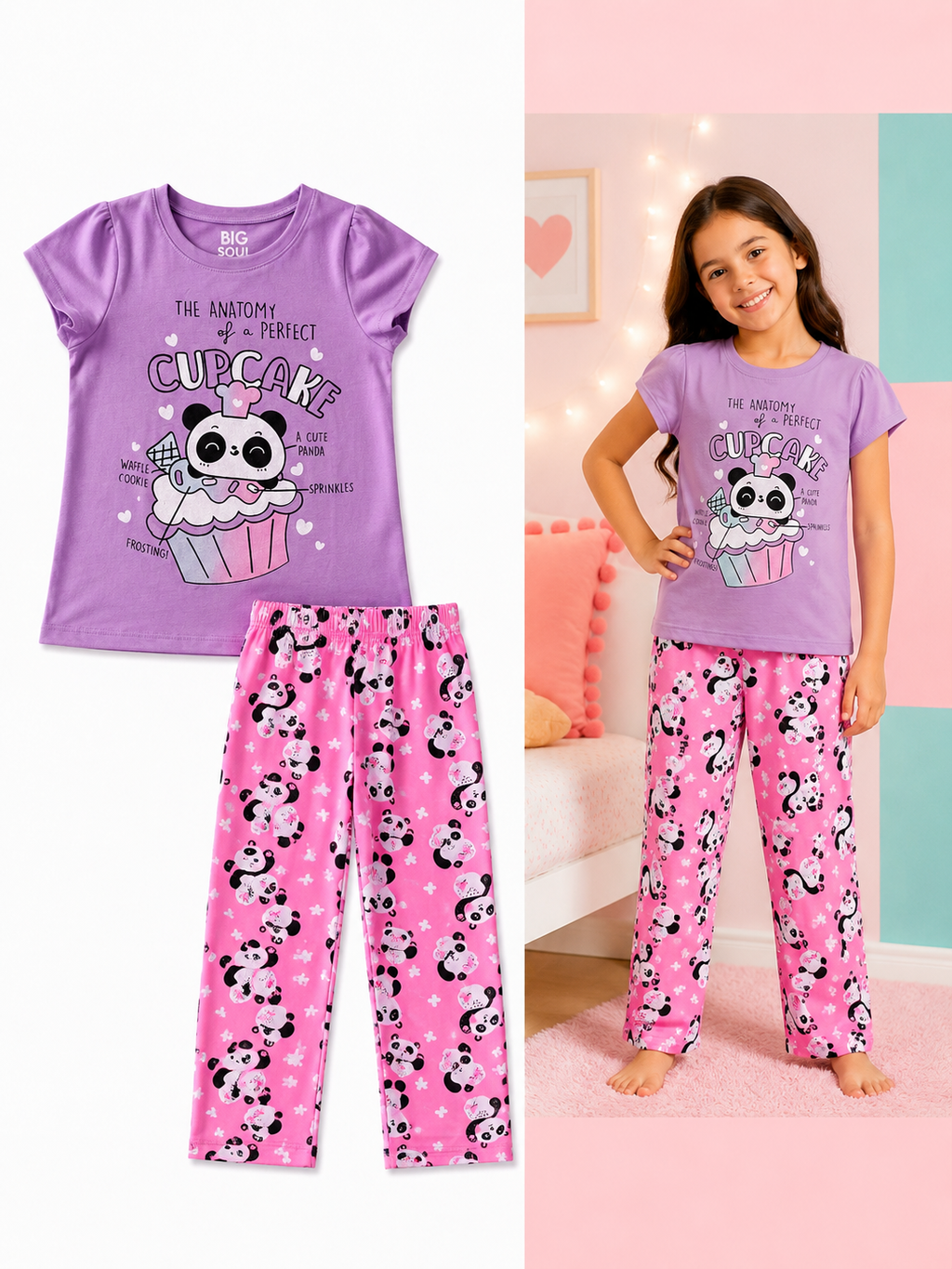 PL2516 PIJAMA PANDITAS LILA