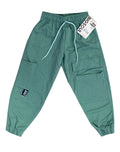 J1891 JOGGER  SILUETA AMPLIA BURDA ALGODON  VERDE MILITAR