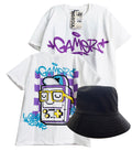 OV1634  CAMISETA GAMER + GORRO BUCKET HAT