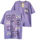 OV1737 CAMISETA OVER SIZE AZUL LILA GAMER