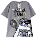 OV1847  OFERTA CAMISETA OVER SIZE GRIS JASPE