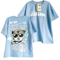 OV1856  CAMISETA OVER SIZE AZUL CIELO