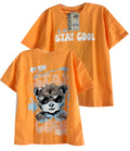 OV1856  CAMISETA OVER SIZE NARANJA
