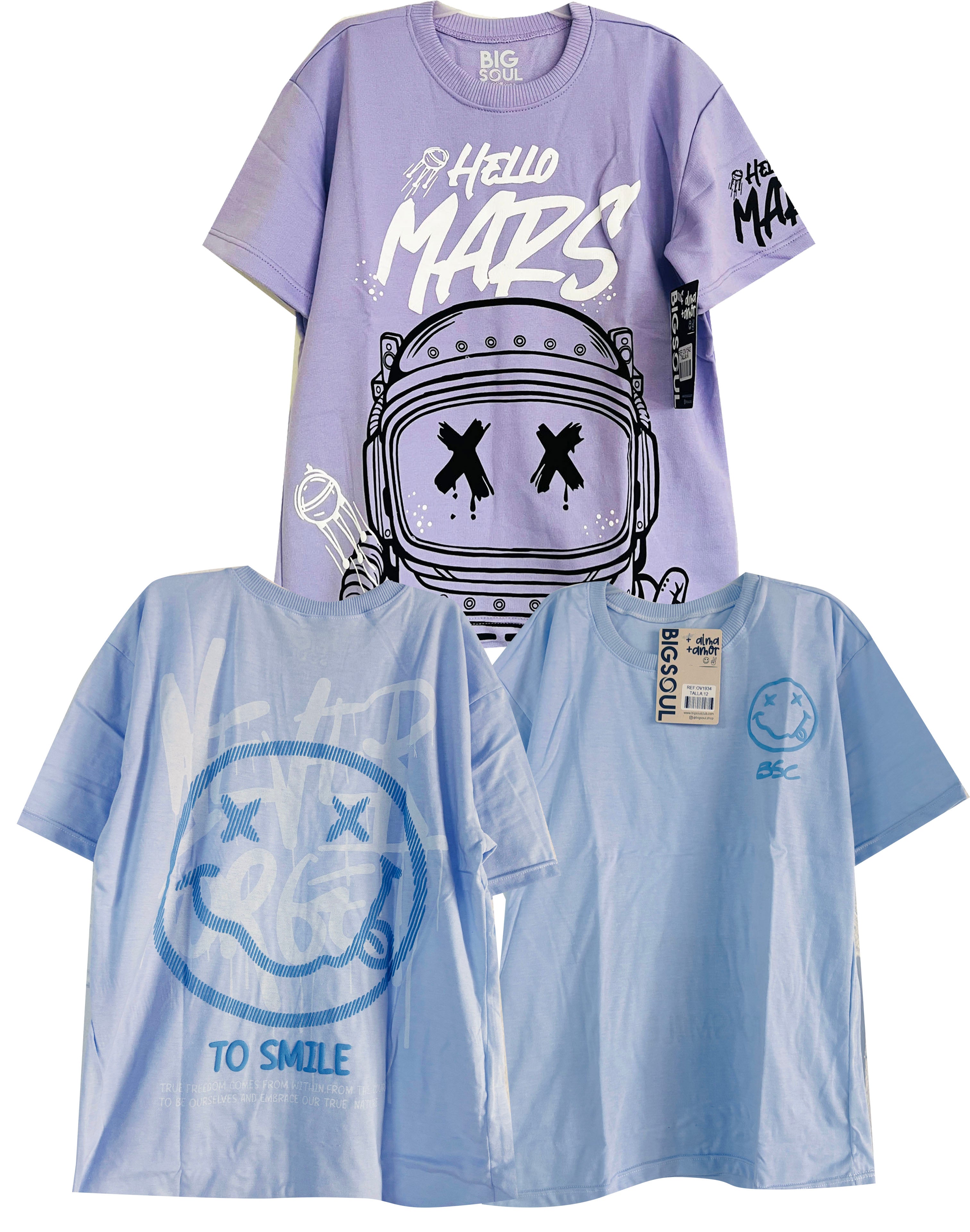 PACK CAMISETA OVER SIZE PROMO41x 39.900