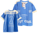 OV2326 CAMISETA CORTES SILUETA OVERS AZUL