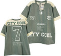 OV2326 CAMISETA CORTES SILUETA OVERS VERDE