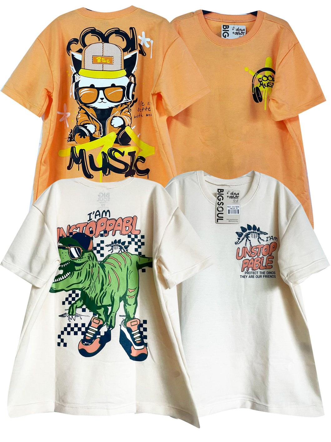 PACK CAMISETA OVER SIZE PROMO35x 39.900