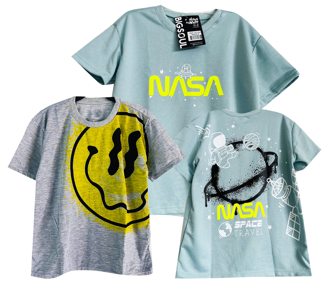 PACK CAMISETA OVER SIZE PROMO43x 39.900