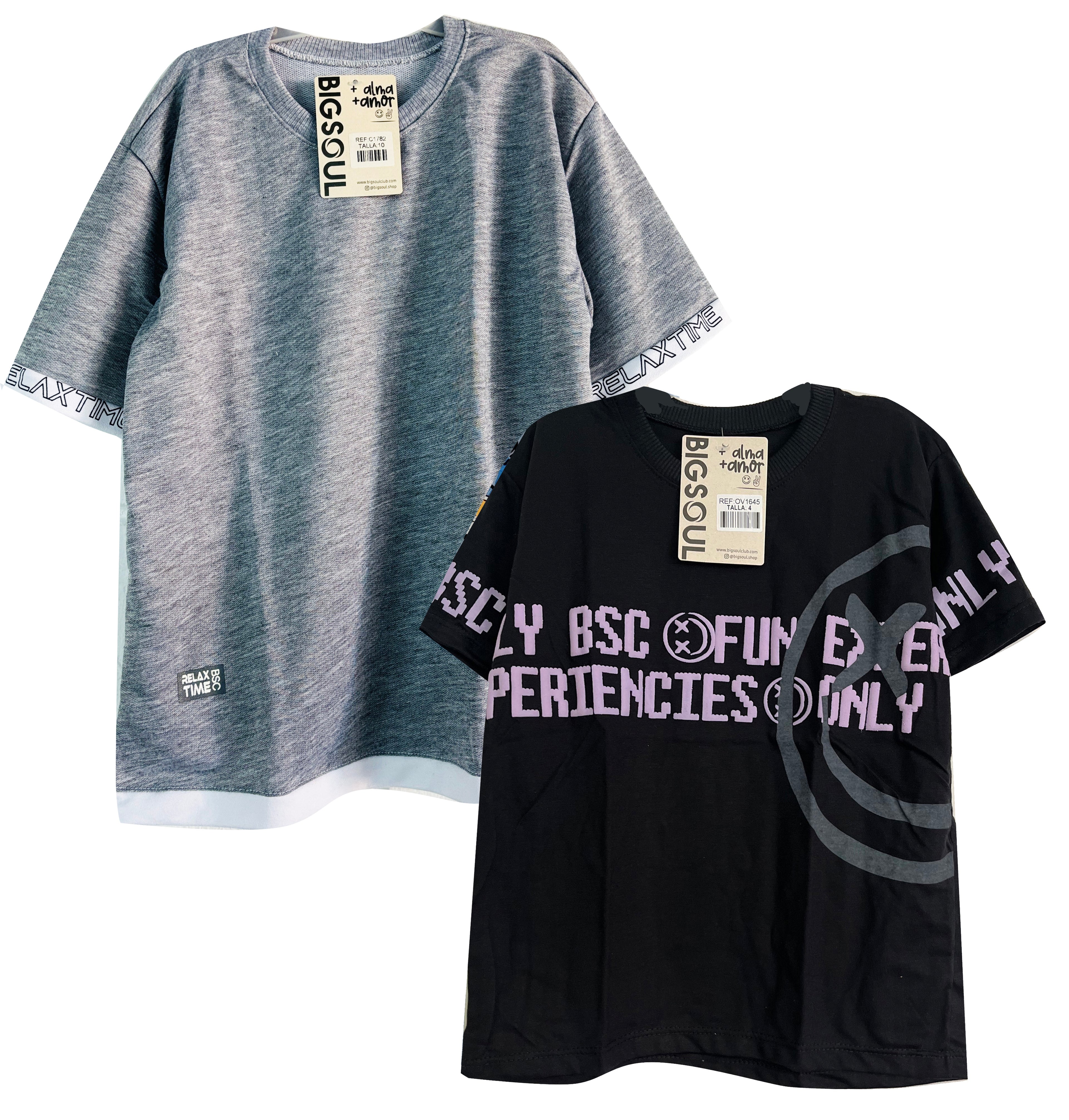 PACK CAMISETA OVER SIZE PROMO71x 39.900 TALLA 10