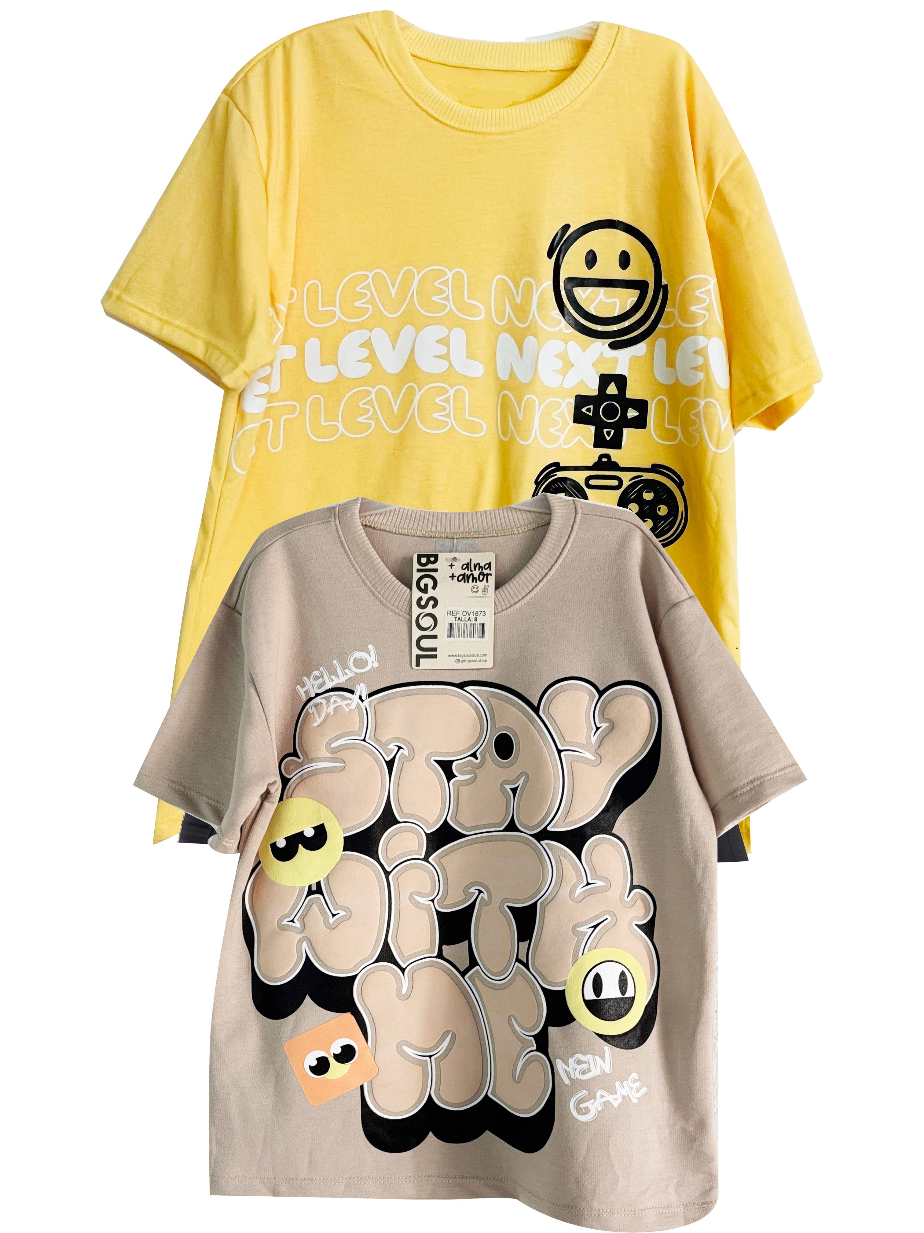 PACK CAMISETA OVER SIZE PROMO04  x 39.900